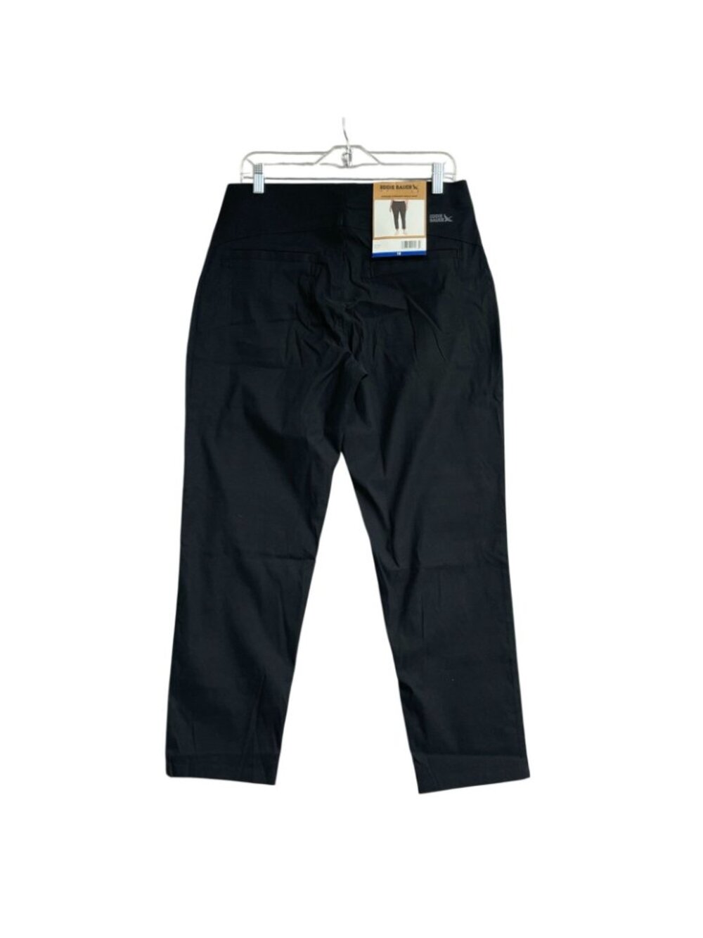 NWT Eddie Bauer Women's 10 Black Horizon Straight Ankle Pant Nylon-Spandex J2074 - Picture 4 of 13